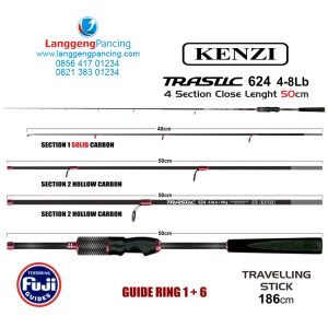 Joran Kenzi Trastic 624UL Traveler Stick 4-8lb PVC