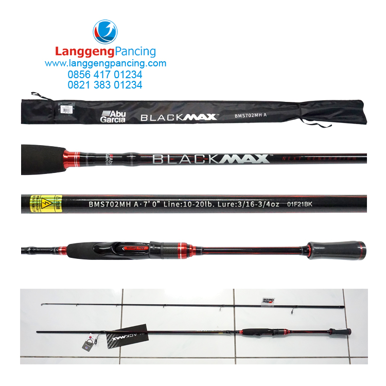 AbuGarcia BlackMax BMS702MH Line 10-20lb Joran Abu Garcia Black Max 702MH Spin 10-20lb