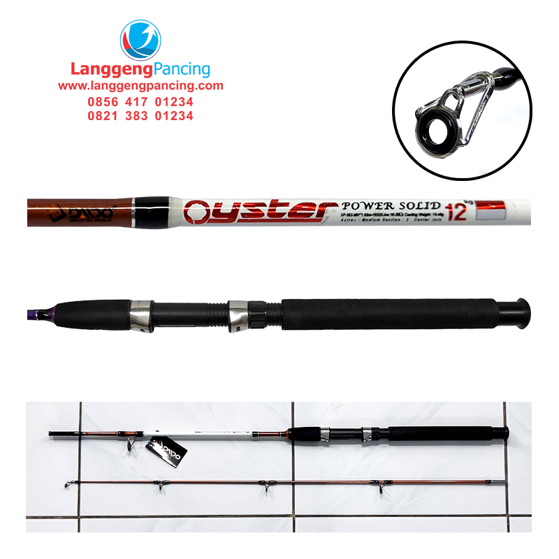 Daido Oyster Power Solid SP-562-MH Line 10-20lbs Lure 15-40g Drag 12kg 165cm 2 Joran Daido Oyster Spin