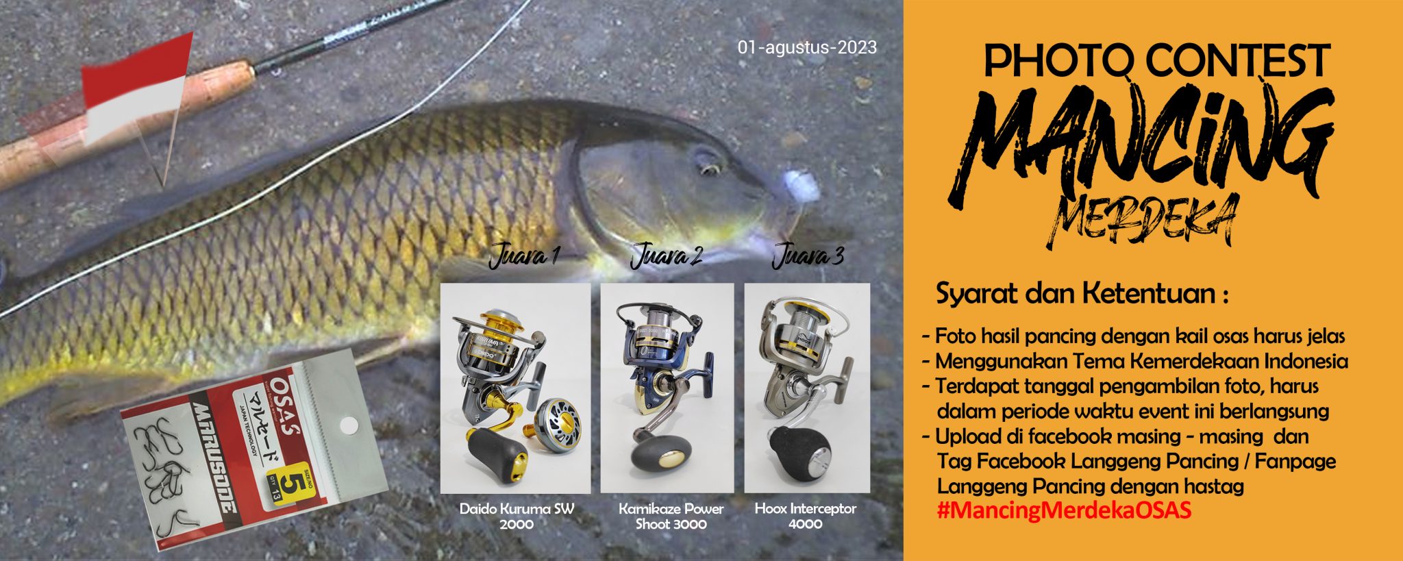 Lomba Foto Mancing Merdeka Osas Toko Pancing LanggengPancing, 0821