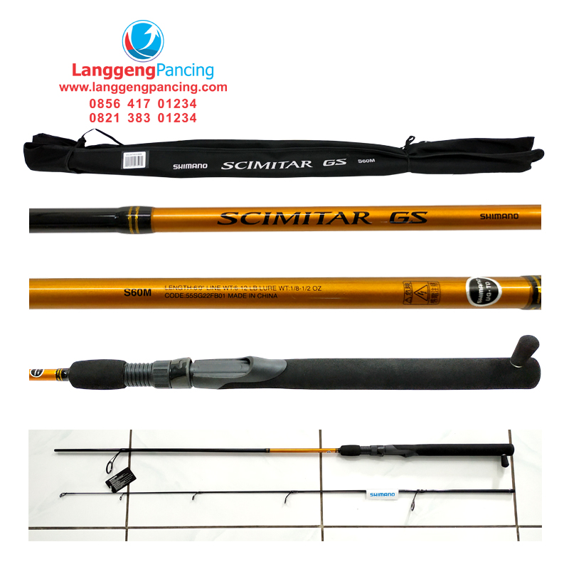 Shimano Scimitar S60M Line 6-12lb 180cm Joran Pancing Shimano Simitar-GS22